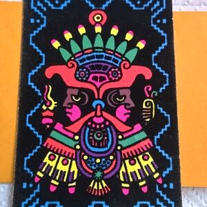 Vintage postcard Eagle Warriors Guerreros Aguilas Vibrant 1970's 70's Mexican